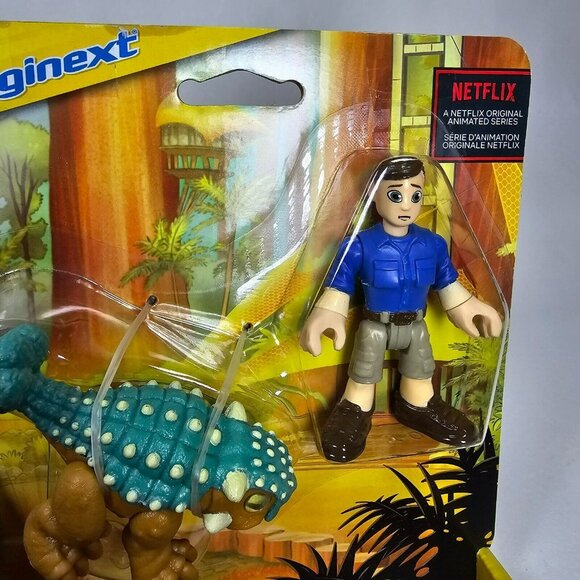 Imaginext Jurassic World Camp Cretaceous Bumpy & Ben Action Figures NEW 2021 - Picture 2 of 5